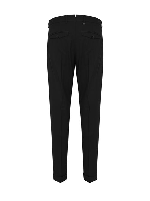 Pantalone in misto lana con pinces Nero PT TORINO | RFZAZ40FWD MA370990